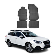 OMAC Alfombrillas De Coche para Subaru Outback 2014-2019 Negro Goma 4Pza