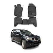 OMAC Alfombrillas De Coche para Nissan Pathfinder 2005-2011 Negro Goma TPE 4Pza