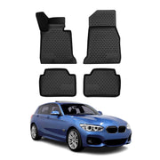 OMAC Alfombrillas Coche para BMW Serie 3 E90 E91 2005-2013 Negro Goma TPE 4Pza