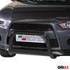 Bull Barra Frontal para Mitsubishi Outlander 2010-2012 Negro Brillante Acero