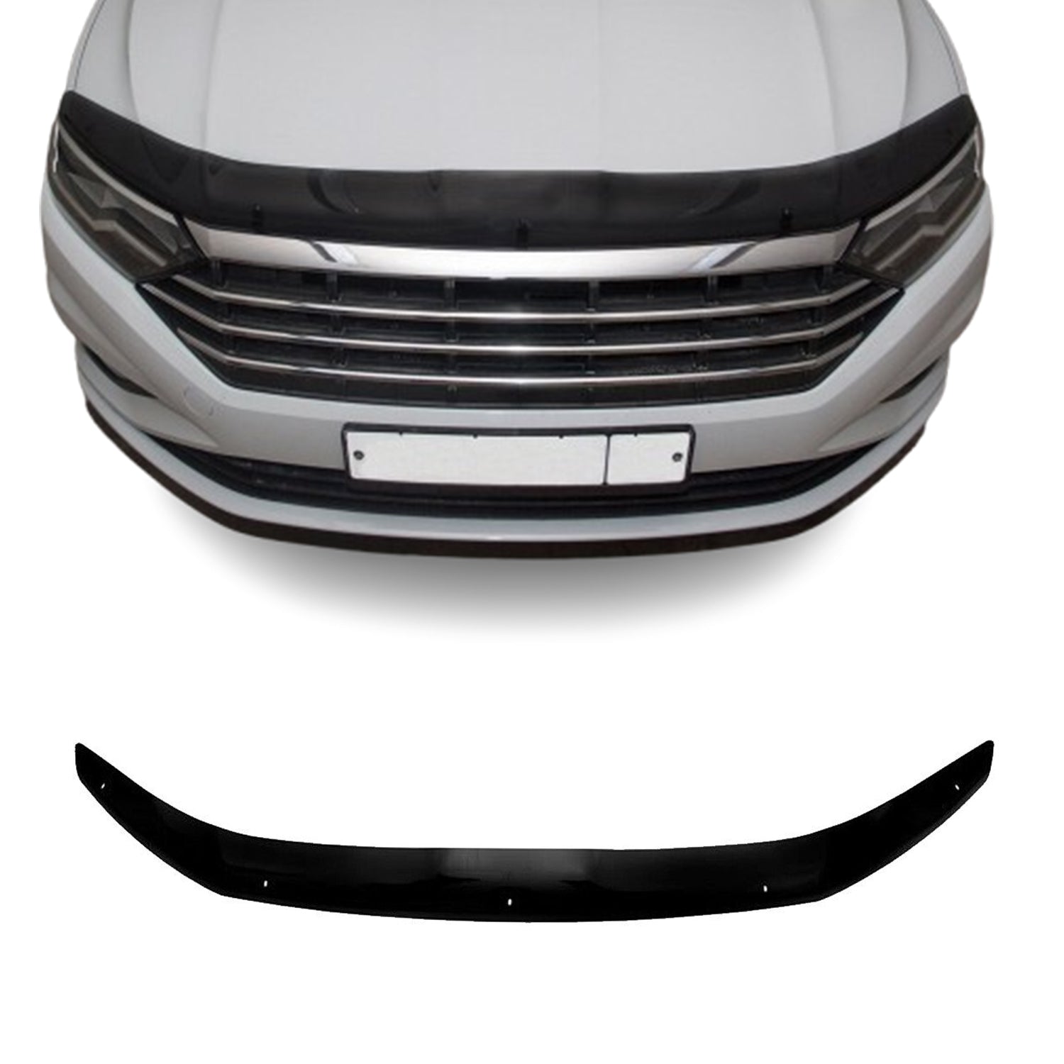 Deflector de Capó para VW Jetta 2018-2025 Oscuro Brillante Acrílico