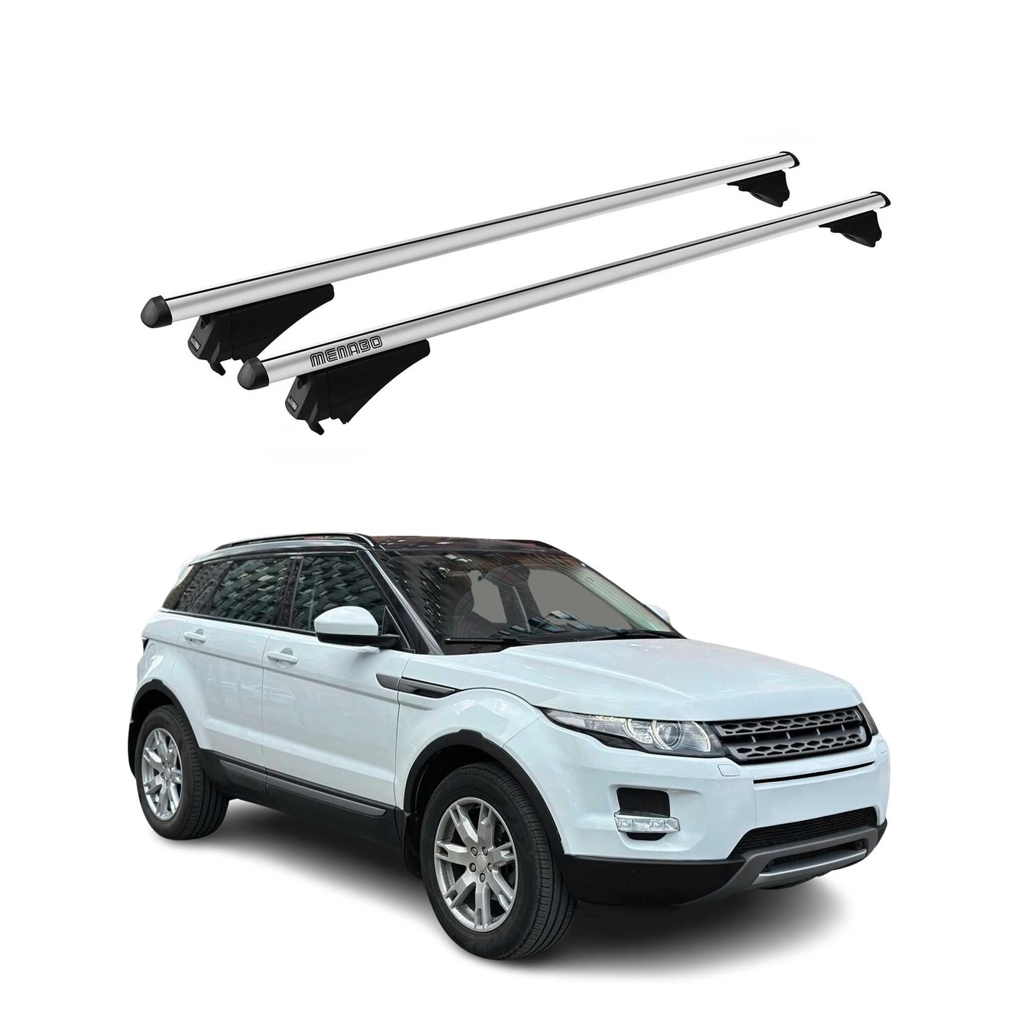 Menabo Barras de Techo Coche Baca para Land Rover Range Rover Evoque 2011-2018