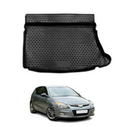 OMAC Bandeja Maletero Alfombrilla para Hyundai i30 2007-2012 Hatchback Negro TPE
