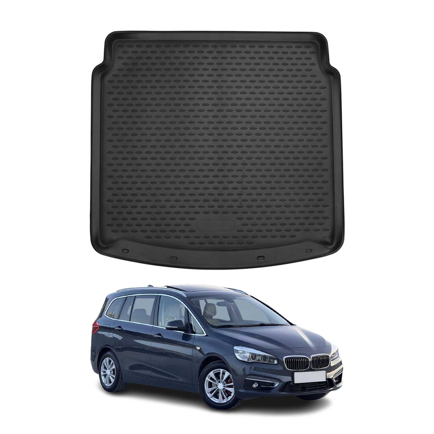 OMAC Bandeja Maletero Alfombrilla para BMW Serie 2 Gran Tourer F46 2014-2024 TPE