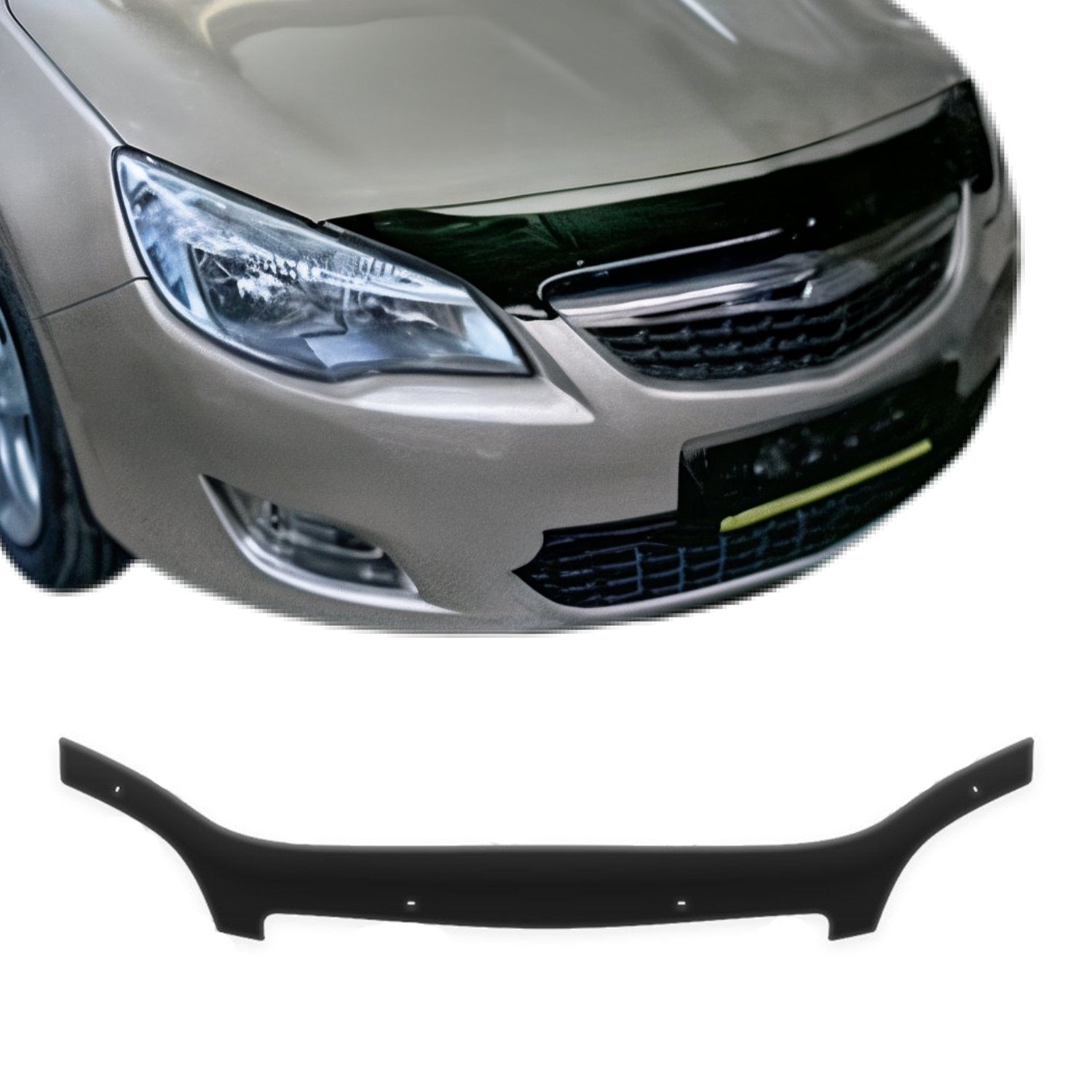 Deflector de Capó para Opel Meriva 2003-2010 Oscuro Brillante Acrílico