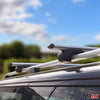 Rieles & Barras de Techo Coche para Peugeot Partner Tepee 2008-2018 Gris Alu 4x