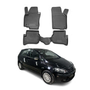 OMAC Alfombrillas De Coche para VW Golf Plus 2004-2014 Negro Goma TPE 4Pza