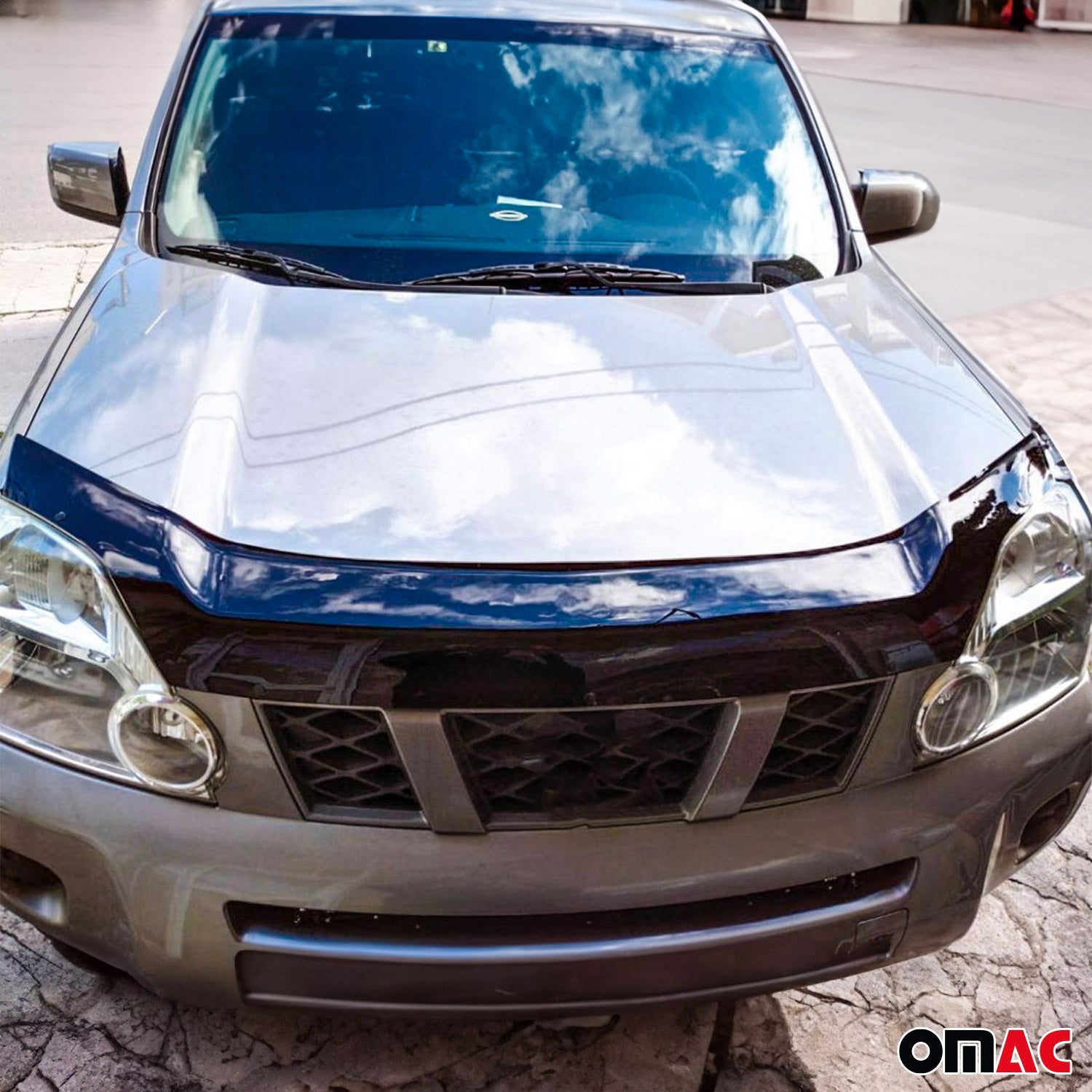 Deflector de Capó para Nissan X-Trail 2007-2014 Oscuro Brillante Acrílico