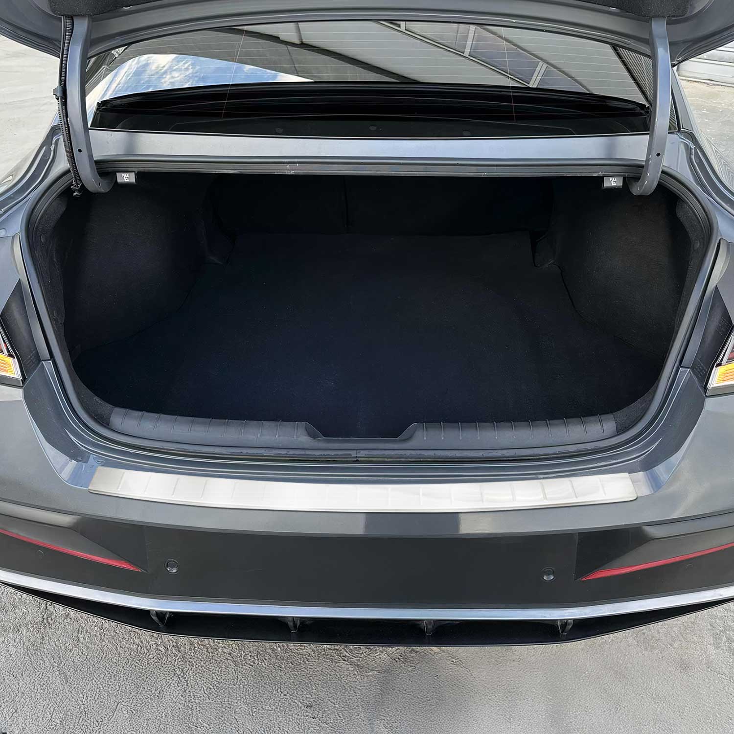 Protector de Parachoques Trasero para Hyundai Elantra 2019-2020 Acero cepillado