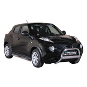 Par de Estribos Barras Laterales para Nissan Juke 2010-2019 Plata Acero 2x