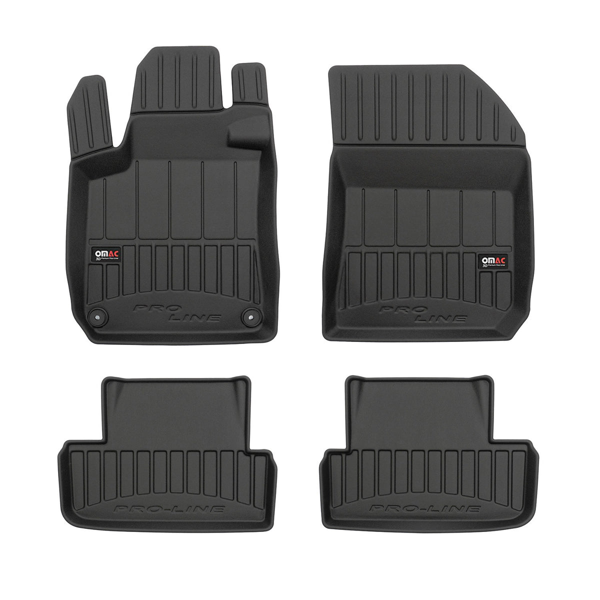 OMAC Premium Alfombrillas De Coche para Peugeot 308 HB 2014-2021 TPE Goma 4x
