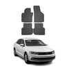 OMAC Alfombrillas De Coche para VW Jetta 2011-2018 Negro Goma 4Pza