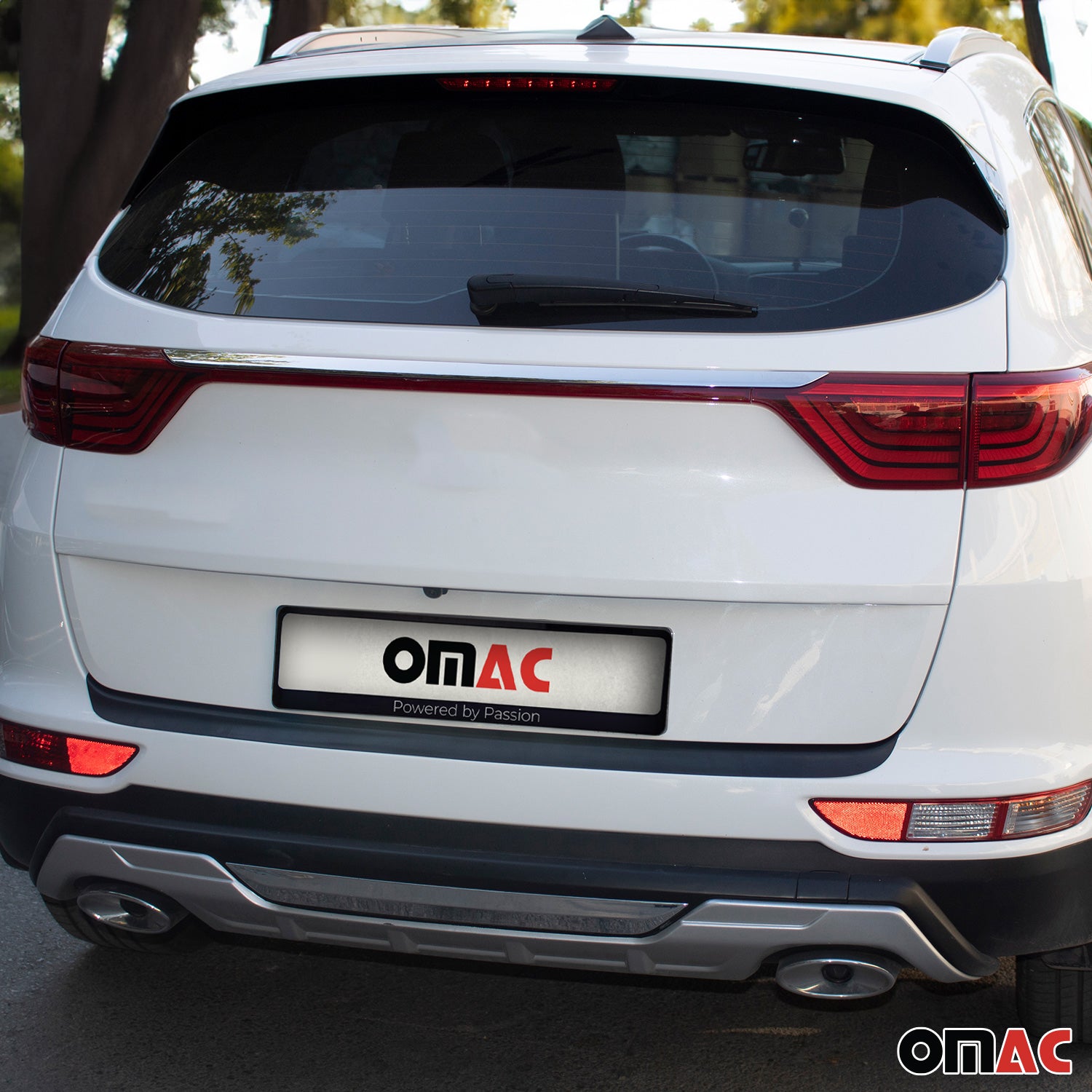 Protector de Parachoques Trasero para Kia Sportage IV 2018-2021 Negro Mate ABS