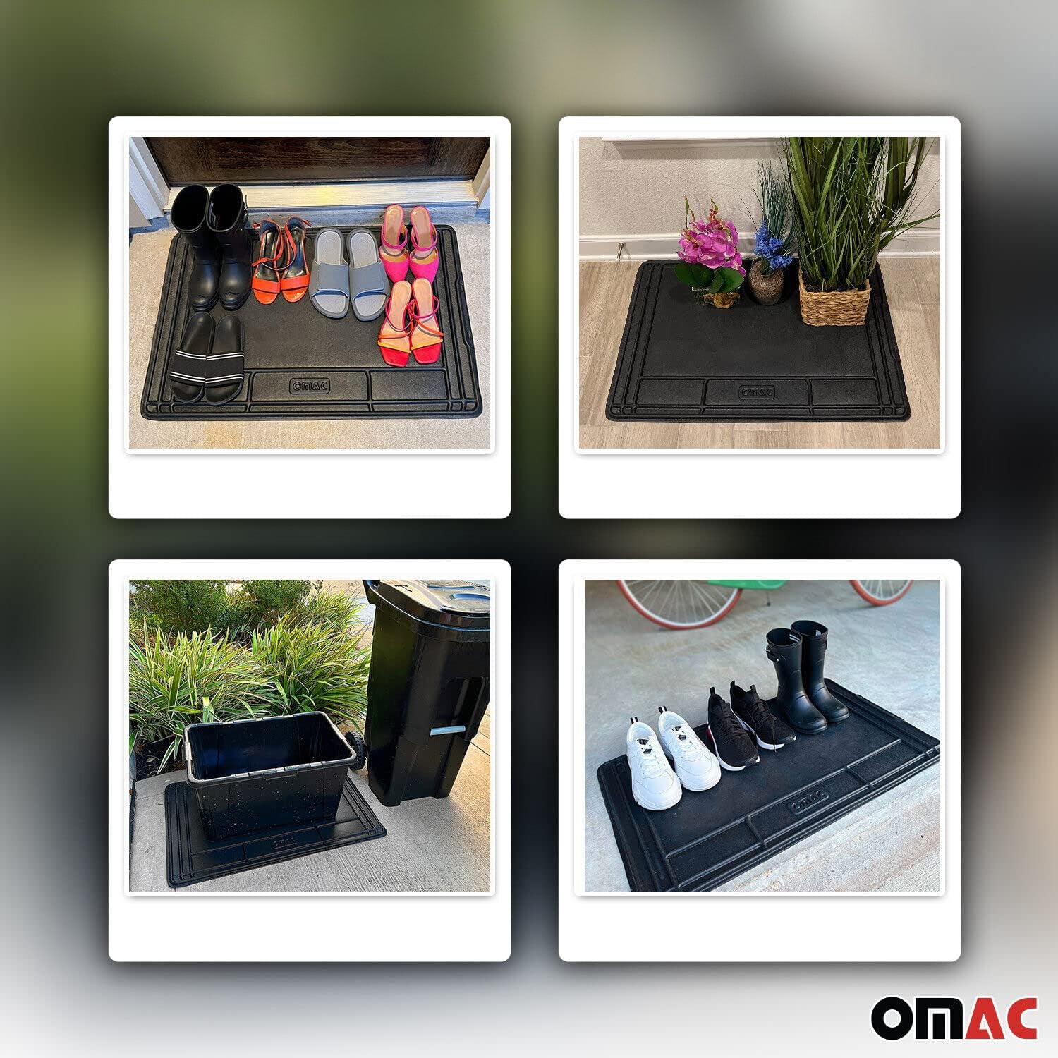 Almohadilla de Goma para Fregadero Cocina Bandeja Universal Negro Plástico