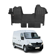 OMAC Premium Alfombrillas De Coche para Opel Movano B 2010-2022 Negro TPE Goma