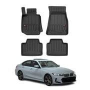 OMAC Premium Alfombrillas De Coche para BMW Serie 3 G20 G21 2019-2026 Goma 4x