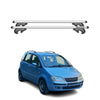 Menabo Barras de Techo Baca para Fiat Idea 2005-2012 Gris Aluminio 2Pza