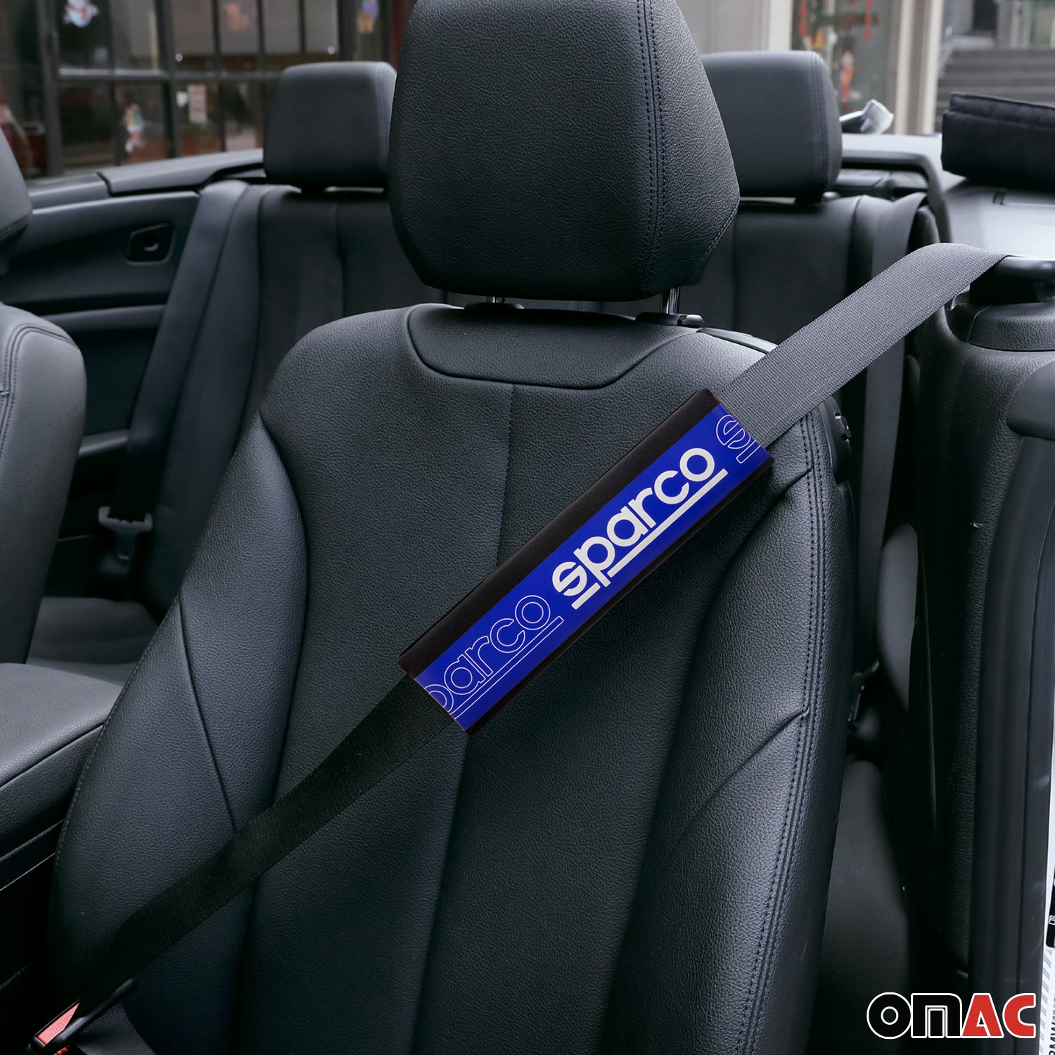 Sparco Para cinturón de Seguridad de coche Universal Negro Azul Poliéster