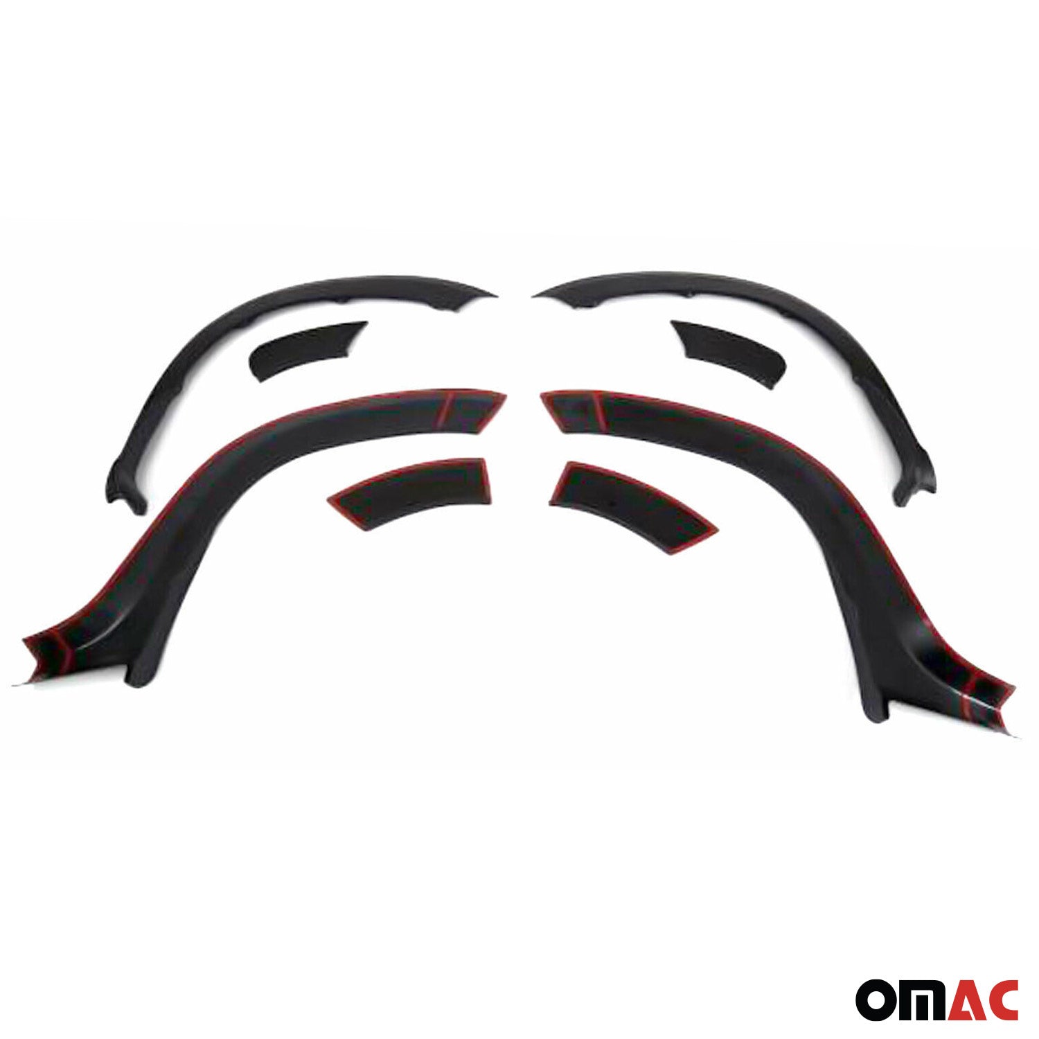 Arco Ala Interior Revestimiento para Dacia Duster 2010-2018 Negro Plástico 8Pza