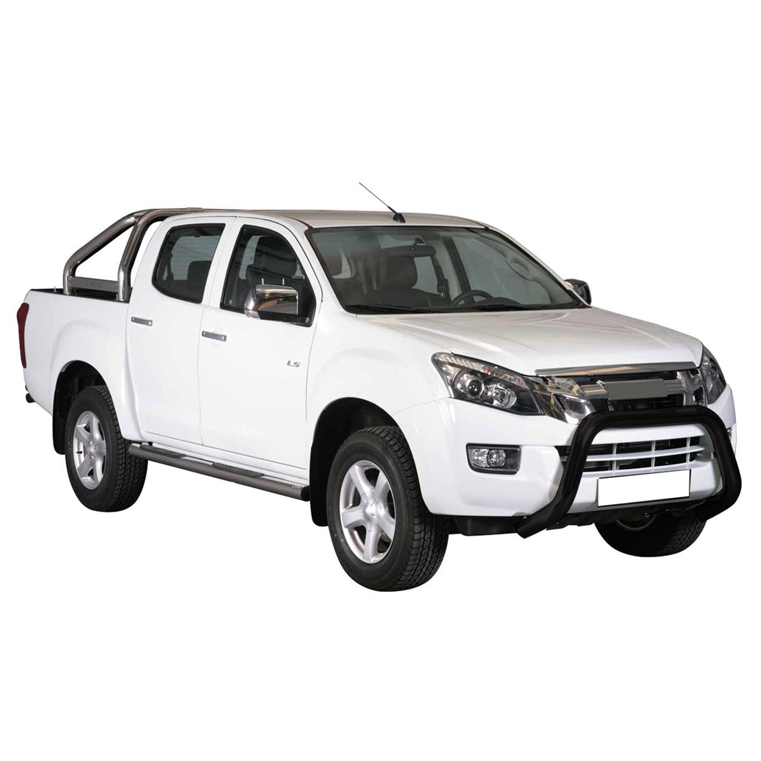 Bull Barra Frontal para Isuzu D-Max 2012-2019 Negro Acero 1Pza