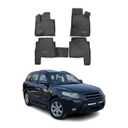 OMAC Alfombrillas De Coche para Hyundai Santa Fe 2010-2012 Negro Goma TPE 4Pza