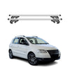 Menabo Barras de Techo Baca para VW SpaceFox 5Z 2005-2011 Gris Aluminio 2Pza