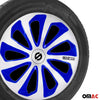 Sparco Tapacubos 16" pulgadas Universal Plata Azul Carbono ABS