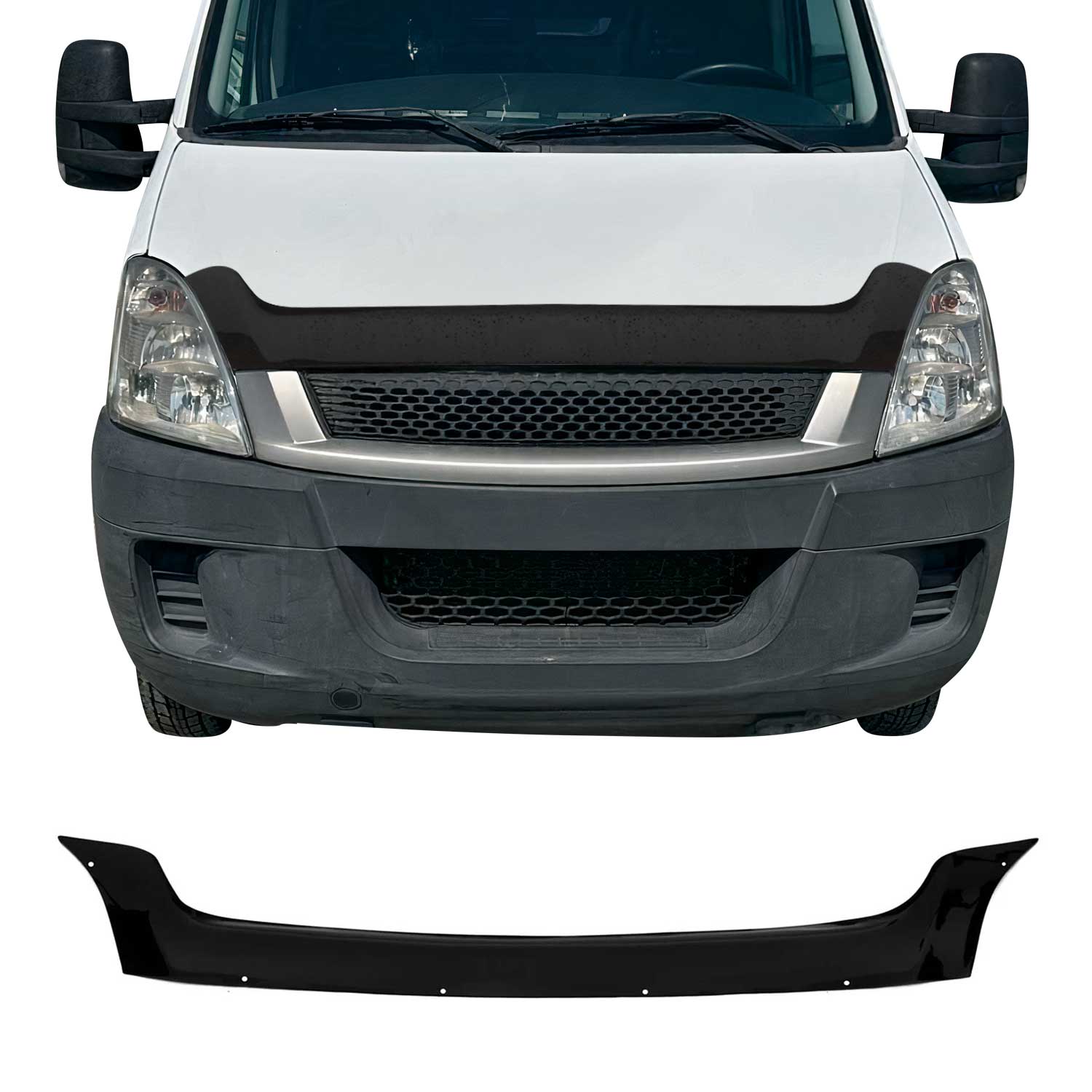 Deflector de Capó para Iveco Daily IV 2006-2011 Oscuro Brillante Acrílico
