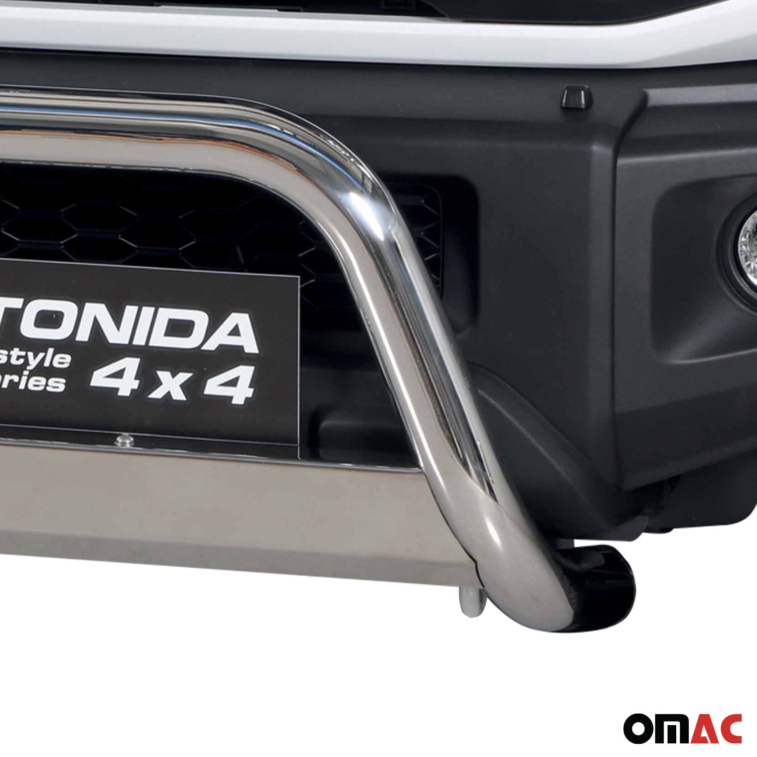 Bull Barra Frontal para Suzuki Jimny 2018-2026 Plata Acero 1Pza