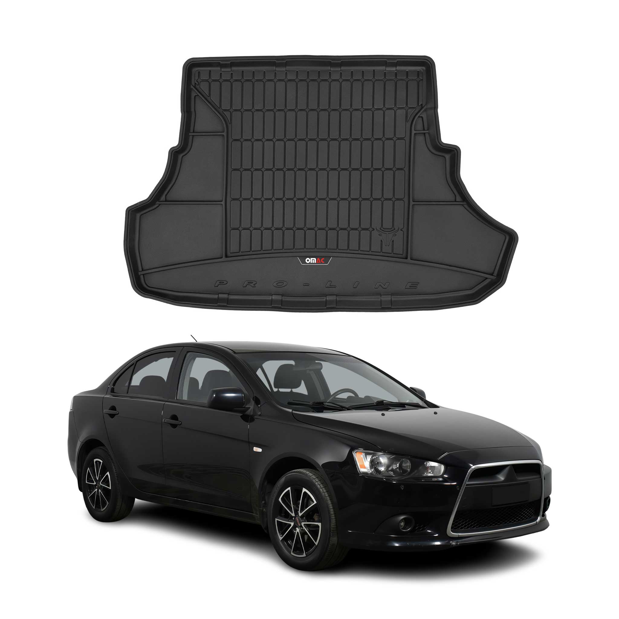 OMAC Premium Bandeja Maletero Alfombrilla para Mitsubishi Lancer 2007-2016 TPE