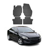 OMAC Alfombrillas De Coche para Volvo S60 2010-2018 Negro Goma 4Pza