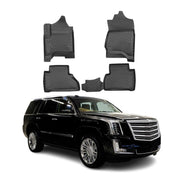 OMAC Alfombrillas De Coche para Cadillac Escalade ESV 2007-2014 Negro Goma 4 Pza