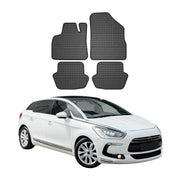 OMAC Alfombrillas De Coche para Citroen DS5 2011-2015 Negro Goma 4Pza