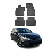 OMAC Alfombrillas De Coche para VW Golf Sportsvan 2014-2020 Negro Goma 4Pza