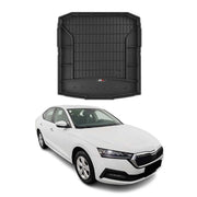 OMAC Premium Bandeja Maletero Alfombrilla para Skoda Octavia 2020-2026 Negro TPE