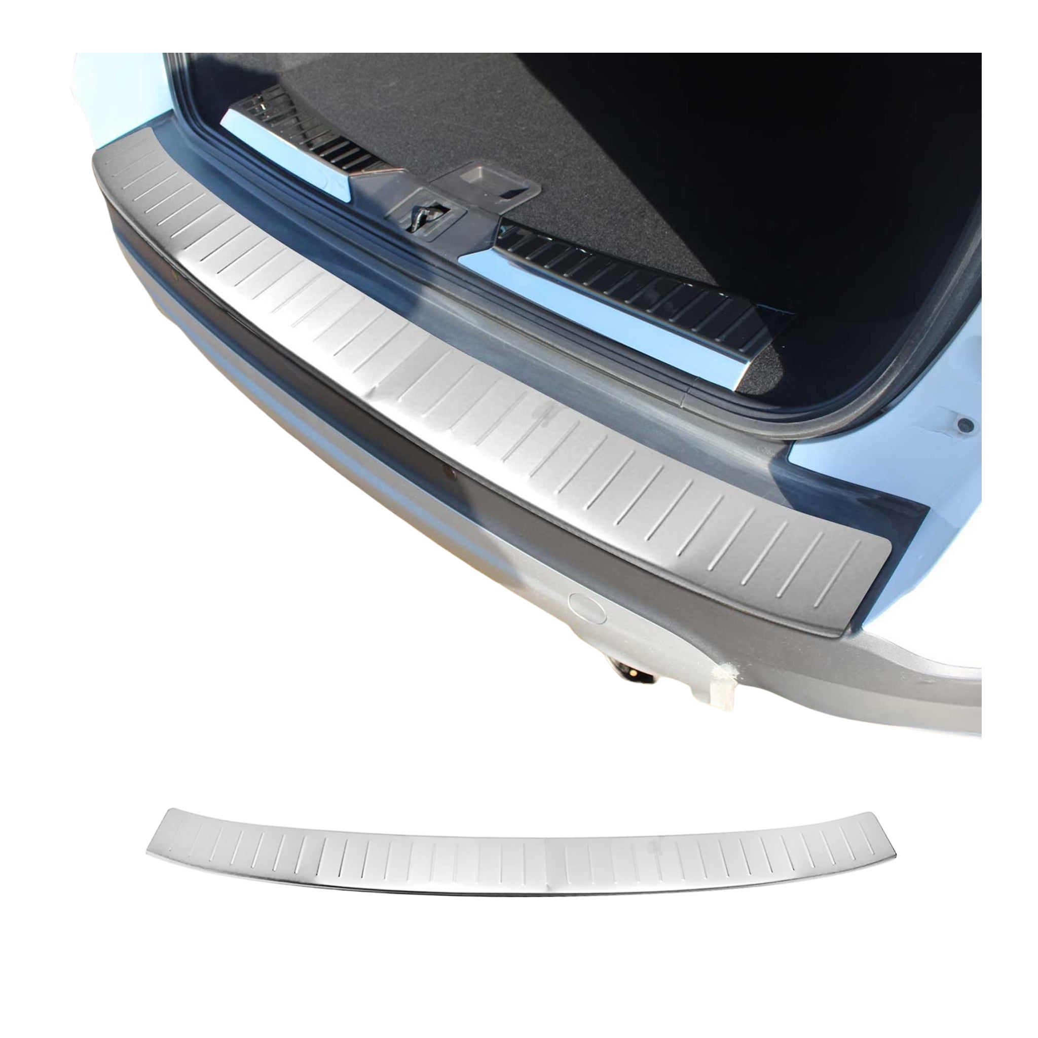 Protector de Parachoques Trasero para Ford Kuga 2013-2020 Acero cepillado