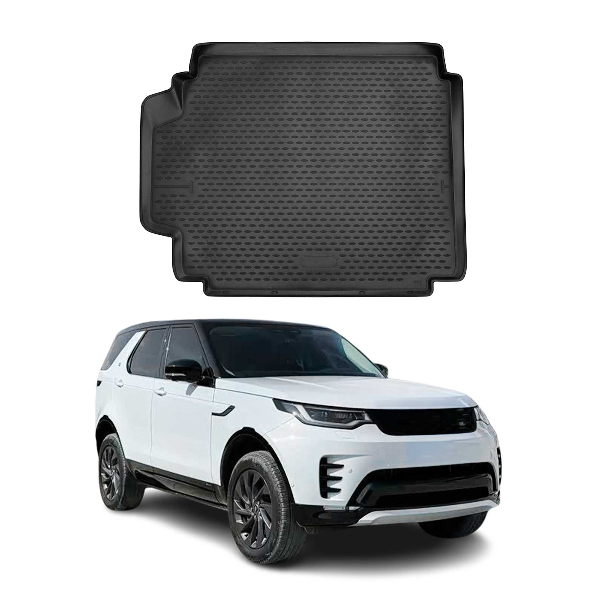 OMAC Bandeja Maletero Alfombrilla para Land Rover Discovery 2017-2025 Negro TPE
