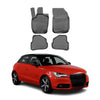 OMAC Alfombrillas De Coche para Audi A1 Sportback 2010-2018 Negro Goma TPE 4Pza