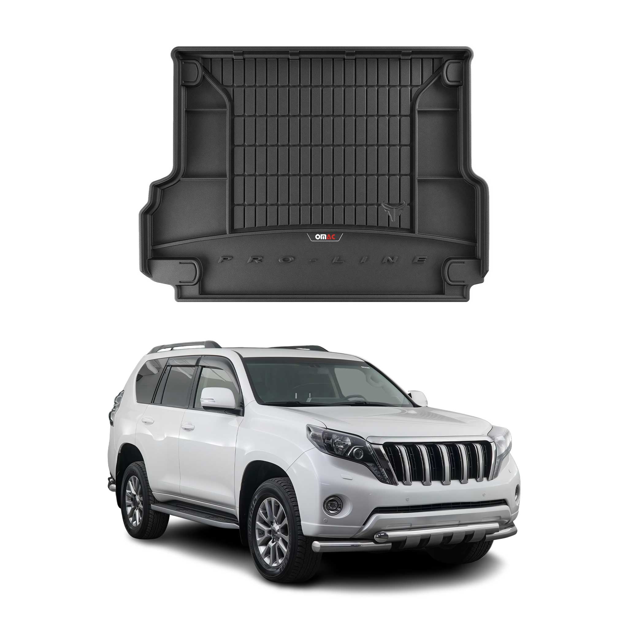 OMAC Premium Bandeja Maletero Alfombrilla para Toyota Land Cruiser J150 2009-19