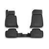 OMAC Alfombrillas De Coche para BMW Serie 1 E87 5puertas 2004-2011 Negro TPE 4x