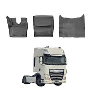 OMAC Alfombrillas De Coche para DAF XF 2019-2025 Negro Goma TPE 3Pza