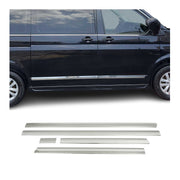 Protectores Puerta Lateral paraVW T6 T6.1 Transporter 2015-24 Corto Plata Acero