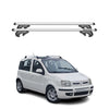 Menabo Barras de Techo Baca para Fiat Panda 319 Trussardi 2020-2025 Gris Alu 2x