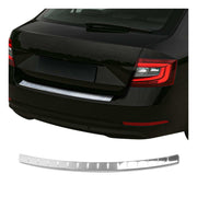 Protector Parachoques para Skoda Combi 2009-2013 Plata Brillante Acero