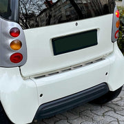 Protector de Parachoques Trasero para Smart 450 1998-2007 Plata Brillante Acero