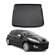 OMAC Bandeja Maletero Alfombrilla para Peugeot 207 2006-2015 Negro Goma TPE 1Pza