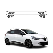 Menabo Barras de Techo Baca para Renault Clio Sportourer 2013-2019 Gris Alu 2Pza