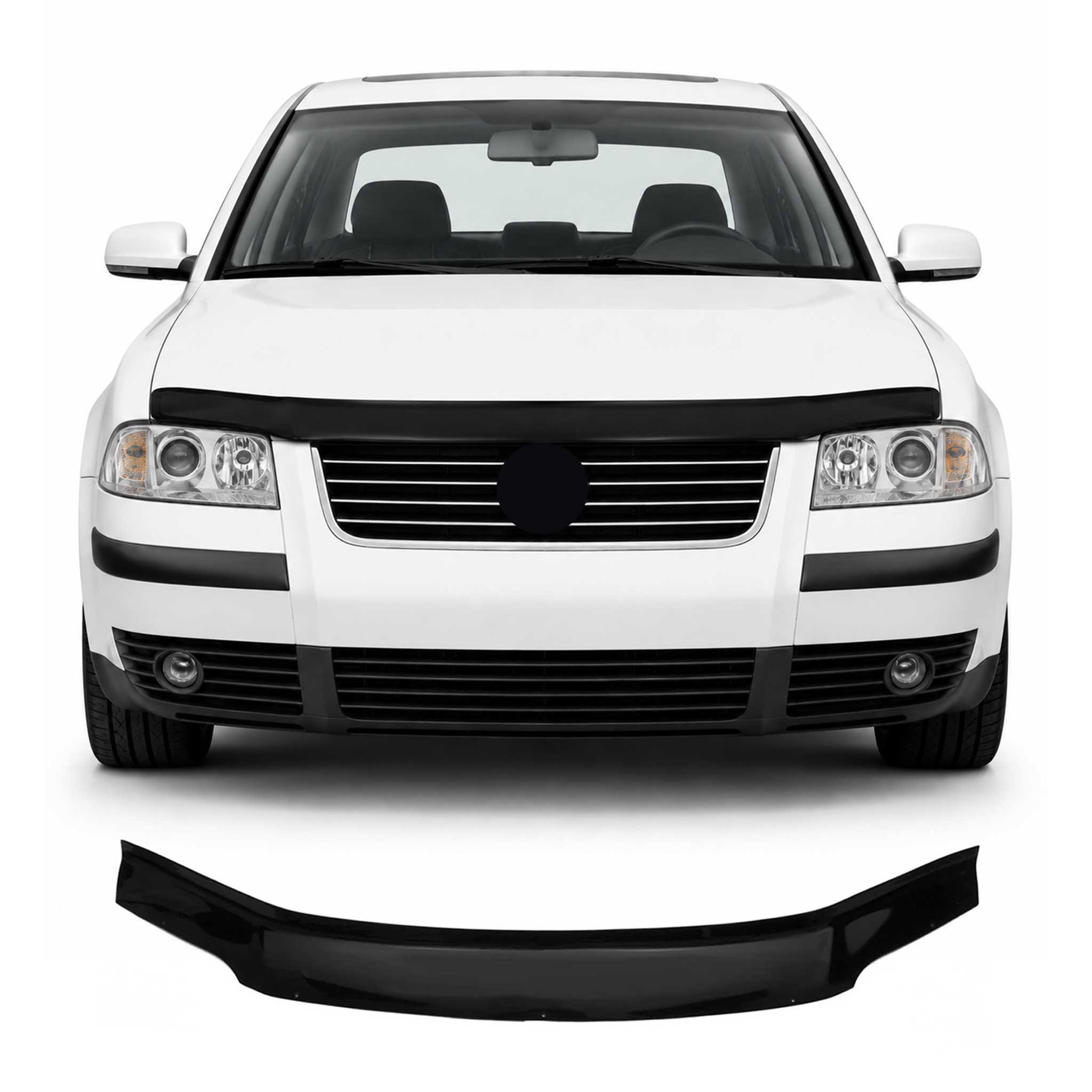 Deflector de Capó para VW Passat B5 2000-2005 Oscuro Brillante Acrílico