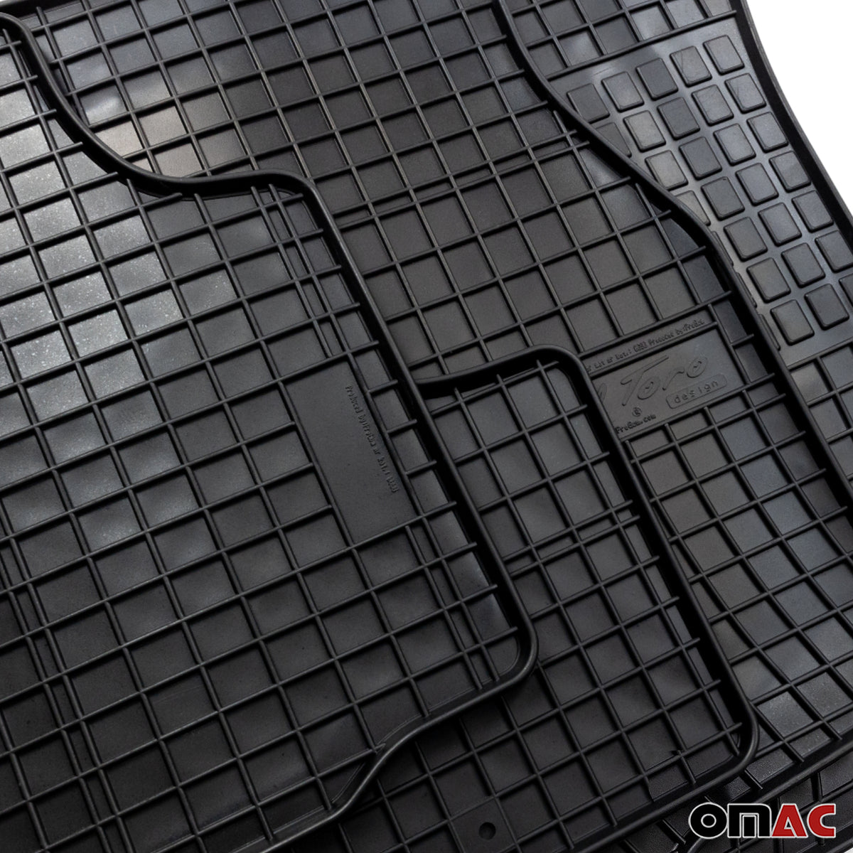 OMAC Alfombrillas De Coche para Ford Transit Custom I 2017-2023 Goma 3x