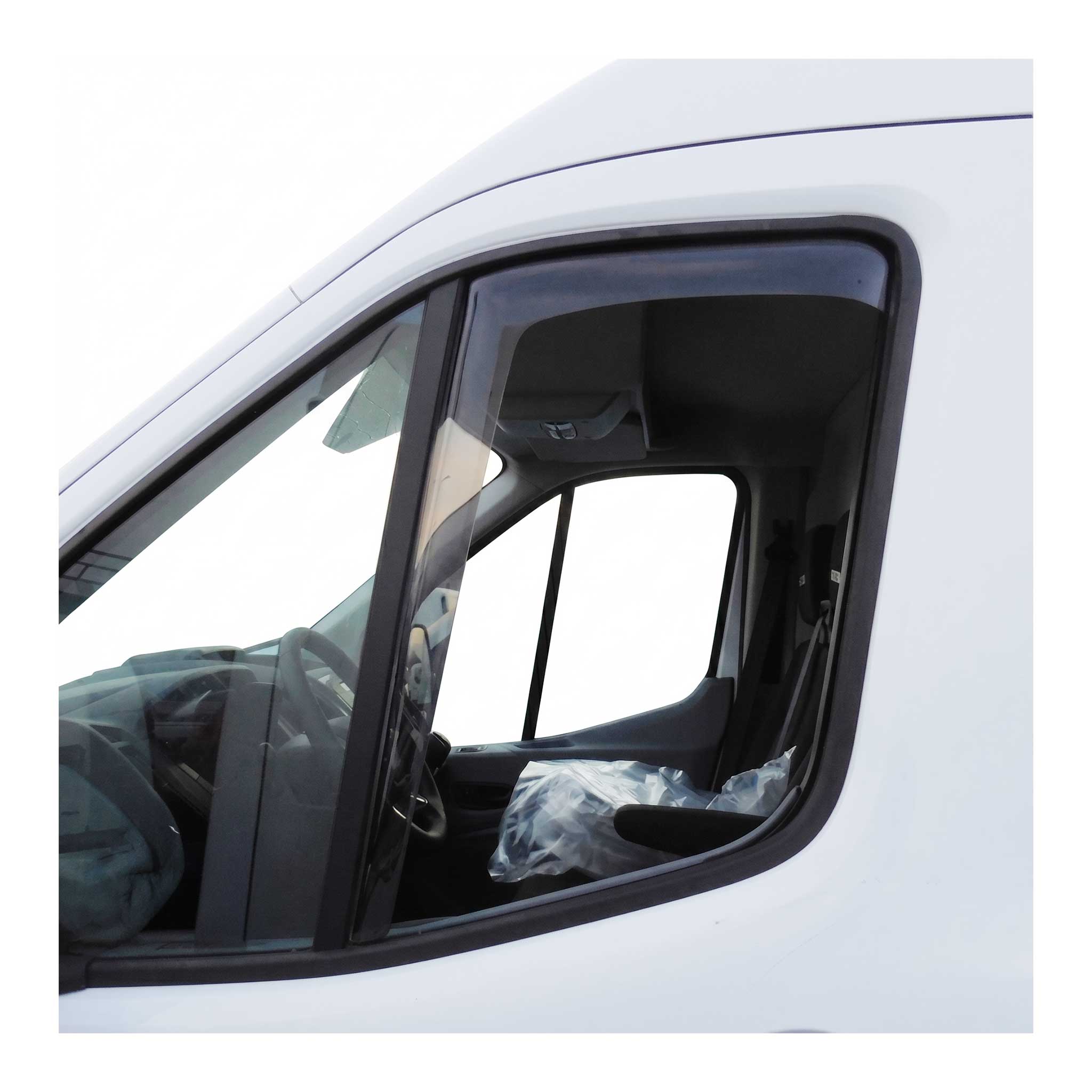 Deflectores de Aire de Viento para Renault Trafic 2014-2024 2puertas Oscuro 2Pcs